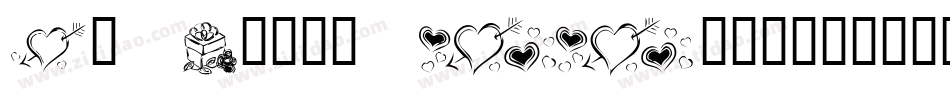 KR Cuori Divertenti 7字体转换